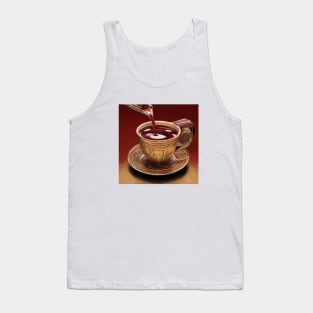 Coffee Decaf Roast Vintage Retro Macchiato Tank Top